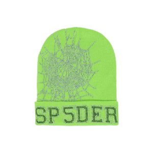 Sp5der Web Beanie Slime Green